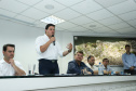 O governador Carlos Massa Ratinho Junior anunciou nesta quarta-feira (3) a contratação do projeto executivo de engenharia para restauração e ampliação de capacidade da Av. Ayrton Senna da Silva, um dos principais acessos ao Porto, no Litoral. A revitalização da via é fundamental para aumentar a capacidade de escoamento das exportações do Estado.  -  Paranaguá, 03/04/2019  -  Foto: Rodrigo Félix Leal/ANPr