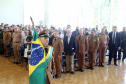 Batalhão da Policia Ambiental comemora 62 anos, vice governador Darci Piana recebe medalha do mérito ambiental.
Foto Gilson Abreu/ANPr