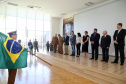 Batalhão da Policia Ambiental comemora 62 anos, vice governador Darci Piana recebe medalha do mérito ambiental.
Foto Gilson Abreu/ANPr