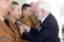 Batalhão da Policia Ambiental comemora 62 anos, vice governador Darci Piana recebe medalha do mérito ambiental.
Foto Gilson Abreu/ANPr