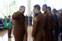 Batalhão da Policia Ambiental comemora 62 anos, vice governador Darci Piana recebe medalha do mérito ambiental.
Foto Gilson Abreu/ANPr