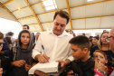 O governador Carlos Massa Ratinho Junior inaugurou nesta quinta-feira (4), em Guarapuava, região central do Paraná, as novas sedes dos colégios estaduais Leni Marlene Jacob e Professor Pedro Carli. Foto: Rodrigo Felix Leal/ANPr