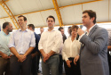 O governador Carlos Massa Ratinho Junior inaugurou nesta quinta-feira (4), em Guarapuava, região central do Paraná, as novas sedes dos colégios estaduais Leni Marlene Jacob e Professor Pedro Carli. Foto: Rodrigo Felix Leal/ANPr