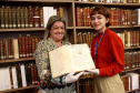 Biblioteca Pública do Paraná. Na imagem, Lidimara Gruss e Gabriela Texeira. Curitiba,27/03/2019 Foto:Jaelson Lucas / ANPr