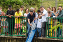 O secretário do Desenvolvimento Sustentável e Turismo, Márcio Nunes, participou, no último sábado (06), da reinauguração do Bosque Municipal "André Ricardo da Silva", em Terra Boa. Durante o evento também houve ações do Programa "Educação Ambiental para Bacias Hidrográficas"  -  Terra Boa, 06/04/2019  -  Foto: Dênis Ferreira Netto/SEDEST