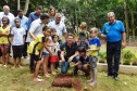 O secretário do Desenvolvimento Sustentável e Turismo, Márcio Nunes, participou, no último sábado (06), da reinauguração do Bosque Municipal "André Ricardo da Silva", em Terra Boa. Durante o evento também houve ações do Programa "Educação Ambiental para Bacias Hidrográficas"  -  Terra Boa, 06/04/2019  -  Foto: Dênis Ferreira Netto/SEDEST