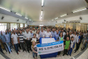 O governador Carlos Massa Ratinho Junior assina ordem de serviço para construção de Escola em Mauá da Serra nesta quarta-feira (10). Londrina, 10/04/2019 - Foto: Geraldo Bubniak/ANPr