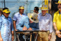 O vice governador Darci Piana faz a  entrega de tratores para agricultores familiares. Os equipamentos são do programa Trator Solidário, na Expolondrina nesta quinta-feira (11).  Londrina, 11/04/2019 -  Foto: Geraldo Bubniak/ANPr