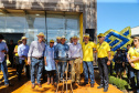 O vice governador Darci Piana faz a  entrega de tratores para agricultores familiares. Os equipamentos são do programa Trator Solidário, na Expolondrina nesta quinta-feira (11).  Londrina, 11/04/2019 -  Foto: Geraldo Bubniak/ANPr