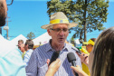 O vice governador Darci Piana faz a  entrega de tratores para agricultores familiares. Os equipamentos são do programa Trator Solidário, na Expolondrina nesta quinta-feira (11).  Londrina, 11/04/2019 -  Foto: Geraldo Bubniak/ANPr