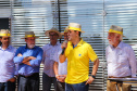 O vice governador Darci Piana faz a  entrega de tratores para agricultores familiares. Os equipamentos são do programa Trator Solidário, na Expolondrina nesta quinta-feira (11).  Londrina, 11/04/2019 -  Foto: Geraldo Bubniak/ANPr