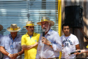 O vice governador Darci Piana faz a  entrega de tratores para agricultores familiares. Os equipamentos são do programa Trator Solidário, na Expolondrina nesta quinta-feira (11).  Londrina, 11/04/2019 -  Foto: Geraldo Bubniak/ANPr