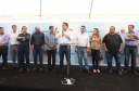 O governador Carlos Massa Ratinho Junior e o presidente da Sanepar, Cláudio Stábile, inauguraram nesta quinta-feira (11) um novo sistema de abastecimento de água em Londrina, capaz de atender quaisquer emergências ou inconstâncias na cidade. Londrina, 11/04/2019  -  Foto: Rodrigo Felix Leal/ANPr