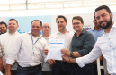 O governador Carlos Massa Ratinho Junior e o presidente da Sanepar, Cláudio Stábile, inauguraram nesta quinta-feira (11) um novo sistema de abastecimento de água em Londrina, capaz de atender quaisquer emergências ou inconstâncias na cidade.   Londrina, 11/04/2019  -  Foto: Rodrigo Felix Leal/ANPr