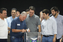 O governador Carlos Massa Ratinho Junior afirmou nesta sexta-feira (12), em encontro com prefeitos de cidades da região Norte, realizado na ExpoLondrina, que o programa de transferência da sede administrativa para cidades do interior fortalece a presença do governo junto à população e agiliza o encaminhamento das demandas regionais.  -  Londrina, 12/04/2019  -  Foto: Rodrigo Félix Leal/ANPr