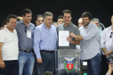 O governador Carlos Massa Ratinho Junior afirmou nesta sexta-feira (12), em encontro com prefeitos de cidades da região Norte, realizado na ExpoLondrina, que o programa de transferência da sede administrativa para cidades do interior fortalece a presença do governo junto à população e agiliza o encaminhamento das demandas regionais.  -  Londrina, 12/04/2019  -  Foto: Rodrigo Félix Leal/ANPr