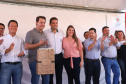 O governador Carlos Massa Ratinho Junior participa nesta sexta-feira (12) da inauguração do residencial Manoel Bono Belascuzas e entrega as chaves da casa própria para 44 famílias de Nova Londrina, no Noroeste do Estado. O empreendimento foi construído em um trabalho integrado do Governo do Estado, por meio da Cohapar, Copel e Sanepar, com o governo federal e a prefeitura. Nova Londrina, 12/04/2019 - Foto: Rodrigo Felix Leal/ANPr