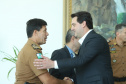 Governador anuncia pagamento das promoções dos praças-militares. -  Curitiba, 15/04/2019  -  Foto: Rodrigo Félix Leal/ANPr