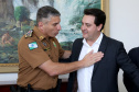 Governador anuncia pagamento das promoções dos praças-militares. -  Curitiba, 15/04/2019  -  Foto de Gilson Abreu ANPr