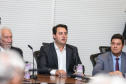 O governador Carlos Massa Ratinho Junior participa nesta segunda-feira (15) de Coletiva de Imprensa com um balanço dos 100 dias de gestão.   Curitiba, 15/04/2019 -  Foto: Geraldo Bubniak/ANPr