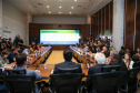 O governador Carlos Massa Ratinho Junior participa nesta segunda-feira (15) de Coletiva de Imprensa com um balanço dos 100 dias de gestão.   Curitiba, 15/04/2019 -  Foto: Geraldo Bubniak/ANPr