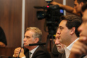 O governador Carlos Massa Ratinho Junior participa nesta segunda-feira (15) de Coletiva de Imprensa com um balanço dos 100 dias de gestão.   Curitiba, 15/04/2019 -  Foto: Geraldo Bubniak/ANPr