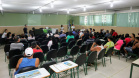 Portos do Paraná promoveram nesta segunda-feira (15), em Antonina, o 3.º Seminário da Pesca no Colégio Estadual Brasilio Machado. 30 pescadores e marisqueiras se reuniram com a equipe da Diretoria de Meio Ambiente para receber o resultado do monitoramento da atividade pesqueira na região.  -  Paranaguá, 15/04/2019  -  Foto: Divulgação APPA