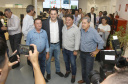 Governador Carlos Massa Ratinho Júnior visita a fábrica da Klabin em Ortigueira, na assinatura de convênio com a empresa e a prefeitura do município para a construção da Escola Técnica de Operação Florestal e Agrícola.  -  Ortigueira, 16/04/2019  -  Foto: Jaelson Lucas/ANPr