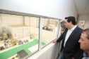 Governador Carlos Massa Ratinho Júnior visita a fábrica da Klabin em Ortigueira, na assinatura de convênio com a empresa e a prefeitura do município para a construção da Escola Técnica de Operação Florestal e Agrícola.  -  Ortigueira, 16/04/2019  -  Foto: Rodrigo Félix Leal/ANPr