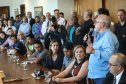 O governador Carlos Massa Ratinho Junior assina projeto de lei, a ser enviado à Assembleia Legislativa, propondo a criação do Conselho Estadual dos Povos Indígenas do Paraná. - Curitiba, 17/04/2019 - Foto: Rodrigo Félix Leal/ANPr