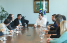 O governador Carlos Massa Ratinho Junior e o presidente da J.Macêdo, Walter Faria Junior, oficializaram nesta quinta-feira (18) a adesão da empresa ao programa Paraná Competitivo e investimentos de R$ 500 milhões em um complexo industrial de manipulação de trigo em Londrina, no Norte do Estado. Foto: Rodrigo Felix Leal/ANPr