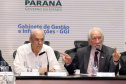 Governador em exercicio, Darci Piana, durante  reunião da equipe de governo..Foto Gilson Abreu ANPr