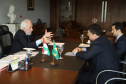 Governador em exercício Darci Piana recebe o  cônsul honorário da Hungria em Curitiba, Marco Aurélio Schetino de Lima.  -  Curitiba, 24/04/2019  -  Foto:  José Fernando Ogura/ANPr