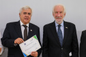 O governador em exercício Darci Piana participa da Posse  dos novos representantes da sociedade civil para a gestão 2019/2021 do O Conselho Estadual do Idoso (CEDI) do Paraná   no Salão de Atos do Palácio Iguaçu,  nesta quarta-feira (24).   Curitiba, 24/04/2019 -  Foto: Geraldo Bubniak/ANPr