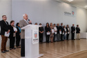 O governador em exercício Darci Piana participa da Posse  dos novos representantes da sociedade civil para a gestão 2019/2021 do O Conselho Estadual do Idoso (CEDI) do Paraná   no Salão de Atos do Palácio Iguaçu,  nesta quarta-feira (24).   Curitiba, 24/04/2019 -  Foto: Geraldo Bubniak/ANPr