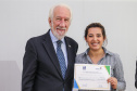 O governador em exercício Darci Piana participa da Posse  dos novos representantes da sociedade civil para a gestão 2019/2021 do O Conselho Estadual do Idoso (CEDI) do Paraná   no Salão de Atos do Palácio Iguaçu,  nesta quarta-feira (24).   Curitiba, 24/04/2019 -  Foto: Geraldo Bubniak/ANPr