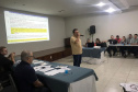 A Secretaria de Estado do Desenvolvimento Sustentável e Turismo realizou nessa semana (24, 25 e 26), em Toledo, Oeste do Estado, um encontro para discutir várias alterações na legislação, a fim de desburocratizar o processo de licenciamento ambiental na área agropecuária. Participaram da interiorização os diretores e técnicos da secretaria, escritórios regionais do Instituto Ambiental do Paraná (IAP) e das cooperativas C. Vale, Frísia, Lar, BRF, Copacol e Coopavel. Foto:SEDEST