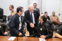 O vice governador Darci Piana participa de reunião com representantes dos servidores publicos  no Palácio Iguaçu,  nesta segunda-feira (29).   Curitiba, 24/04/2019 -  Foto: Geraldo Bubniak/ANPr