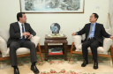 CHINA - O governador Carlos Massa Ratinho também esteve com o embaixador da China no Brasil, Yang Wanming. Ele apresentou como resultado da recente viagem ao país, na semana passada, a confirmação da visita do CEO da China Communications Construction Company (CCCC) - estatal chinesa e maior empresa de infraestrutura do País - ao Paraná no dia 14 de maio. Na foto, o secretário da Infraestrurtura e Logística, Sandro Alex - Curitiba, 29/04/2019 - Foto: Rodrigo Félix Leal/ANPr
