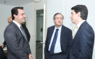 O governador Carlos Massa Ratinho Junior se reuniu na segunda-feira (29), em Brasília, com os embaixadores Nimia Ermelinda da Silva Boschert, do Paraguai, e Fernando Schmidt Ariztía, do Chile, para tratar do projeto do corredor bioceânico entre o Porto de Paranaguá e o Porto de Antofagasta. - BRasília, 29/04/2019 - Foto: Rodrigo Félix Leal/ANPr