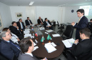 O governador Carlos Massa Ratinho Junior se reuniu na segunda-feira (29), em Brasília, com os embaixadores Nimia Ermelinda da Silva Boschert, do Paraguai, e Fernando Schmidt Ariztía, do Chile, para tratar do projeto do corredor bioceânico entre o Porto de Paranaguá e o Porto de Antofagasta. - BRasília, 29/04/2019 - Foto: Rodrigo Félix Leal/ANPr