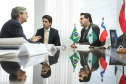 O governador Carlos Massa Ratinho Junior se reuniu na segunda-feira (29), em Brasília, com os embaixadores Nimia Ermelinda da Silva Boschert, do Paraguai, e Fernando Schmidt Ariztía, do Chile, para tratar do projeto do corredor bioceânico entre o Porto de Paranaguá e o Porto de Antofagasta. - BRasília, 29/04/2019 - Foto: Rodrigo Félix Leal/ANPr