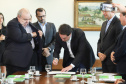 Governador Carlos Massa Ratinho Junior recebe o ministro do Meio Ambiente, Ricardo Salles  -  Curitiba, 30/04/2019  -  Foto: Rodrigo Félix Leal/ANPr