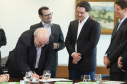 Governador Carlos Massa Ratinho Junior recebe o ministro do Meio Ambiente, Ricardo Salles  -  Curitiba, 30/04/2019  -  Foto: Rodrigo Félix Leal/ANPr