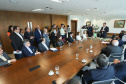 Governador Carlos Massa Ratinho Junior recebe o ministro do Meio Ambiente, Ricardo Salles  -  Curitiba, 30/04/2019  -  Foto: Rodrigo Félix Leal/ANPr