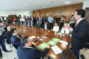 Governador Carlos Massa Ratinho Junior recebe o ministro do Meio Ambiente, Ricardo Salles  -  Curitiba, 30/04/2019  -  Foto: Rodrigo Félix Leal/ANPr