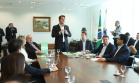 Governador Carlos Massa Ratinho Junior recebe o ministro do Meio Ambiente, Ricardo Salles  -  Curitiba, 30/04/2019  -  Foto: Rodrigo Félix Leal/ANPr
