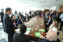 Governador Carlos Massa Ratinho Junior recebe o ministro do Meio Ambiente, Ricardo Salles  -  Curitiba, 30/04/2019  -  Foto: Rodrigo Félix Leal/ANPr
