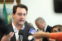 Governador Carlos Massa Ratinho Junior recebe o ministro do Meio Ambiente, Ricardo Salles  -  Curitiba, 30/04/2019  -  Foto: Rodrigo Félix Leal/ANPr