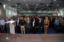 Começou oficialmente nesta quinta-feira (2), em todo o Paraná, a campanha Maio Amarelo, que visa diminuir o número de acidentes no trânsito e preservar a vida. Este ano, o tema é “Maio Amarelo - no trânsito, o sentido é a vida”, e apela para o poder das crianças em influenciar o comportamento dos pais. O vice-governador Darci Piana participou do lançamento, realizado no auditório da Polícia Rodoviária Federal (PRF), em Curitiba. Foto: Geraldo Bubniak/ANPr